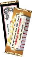 personalized film party candy bar wrapper